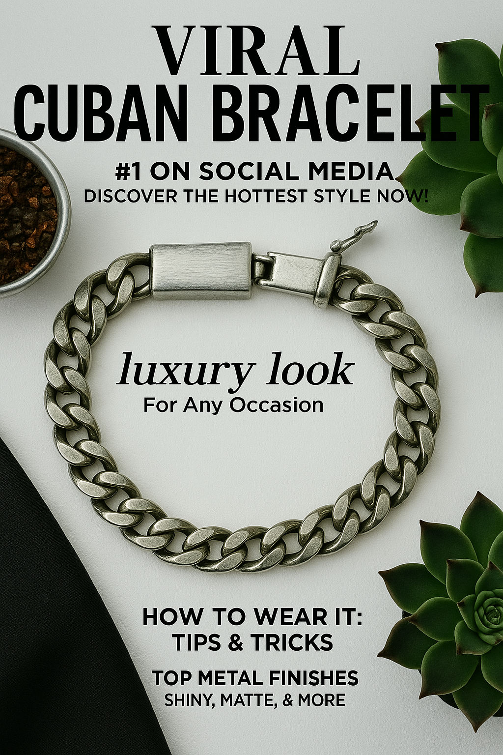 Cuban Bold: The Statement Link Bracelet