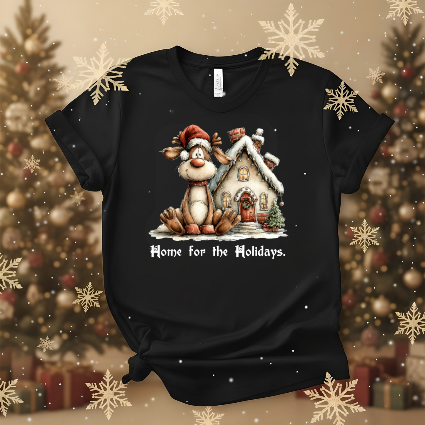Home for the Holidays - Women's Soft V-Neck Tee