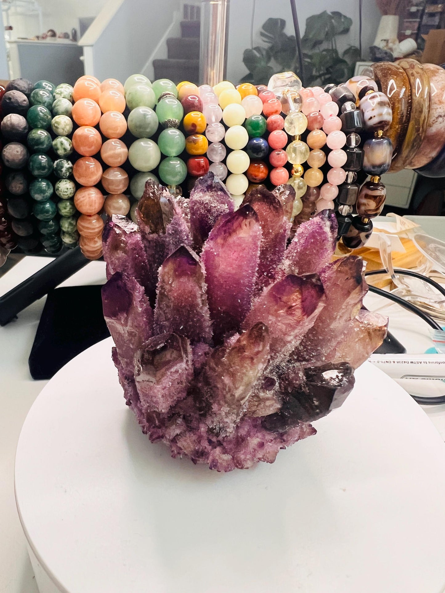 Natural Amethyst Crystal Cluster - High Quality Purple Quartz for Home Decor & Healing, Girls gift, Gifts for Mom,