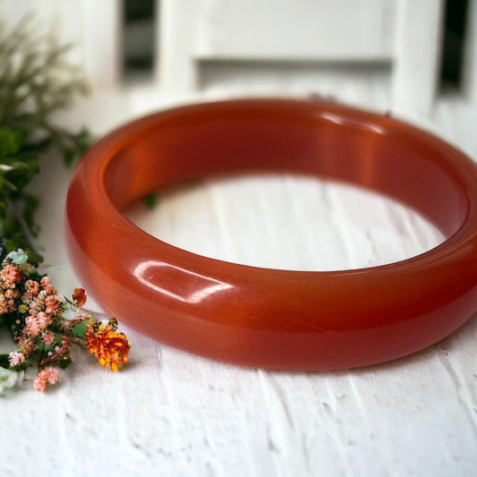 Cat Eye Jade Bangle Bracelet | Crystal Bangle | Sakura Bracelet | Elegant Wristwear | Gift for Her | Crystal Bracelet for Women