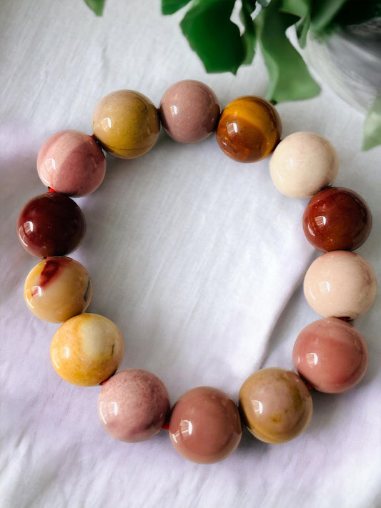 Soft Purple Alashan Agate Bracelet | 15 mm Bead Alshan Agate | Gorgeous Alashan Stretchy Bracelet | Crystal Bracelet | Gift for her | xmas