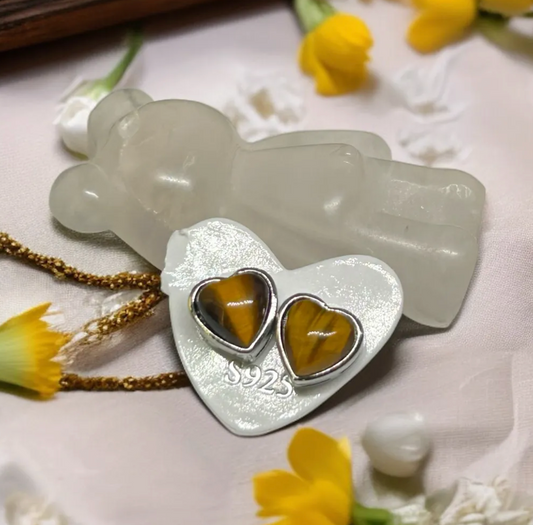 Tiger Eye Earrings 925S Earrings