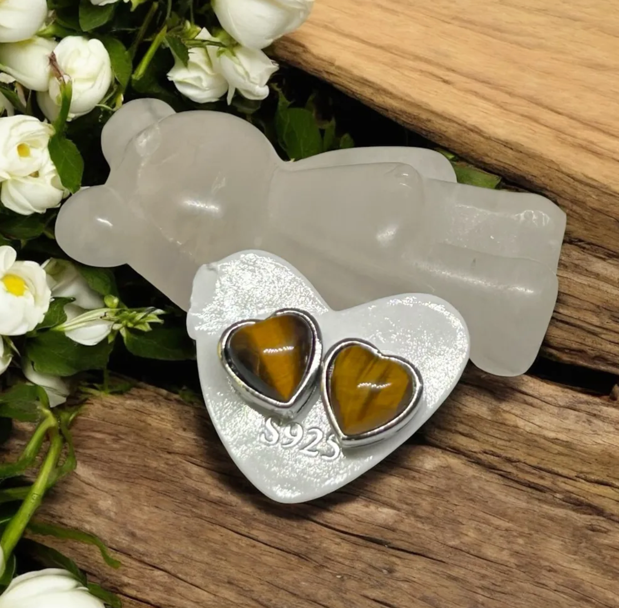 Tiger Eye Earrings 925S Earrings