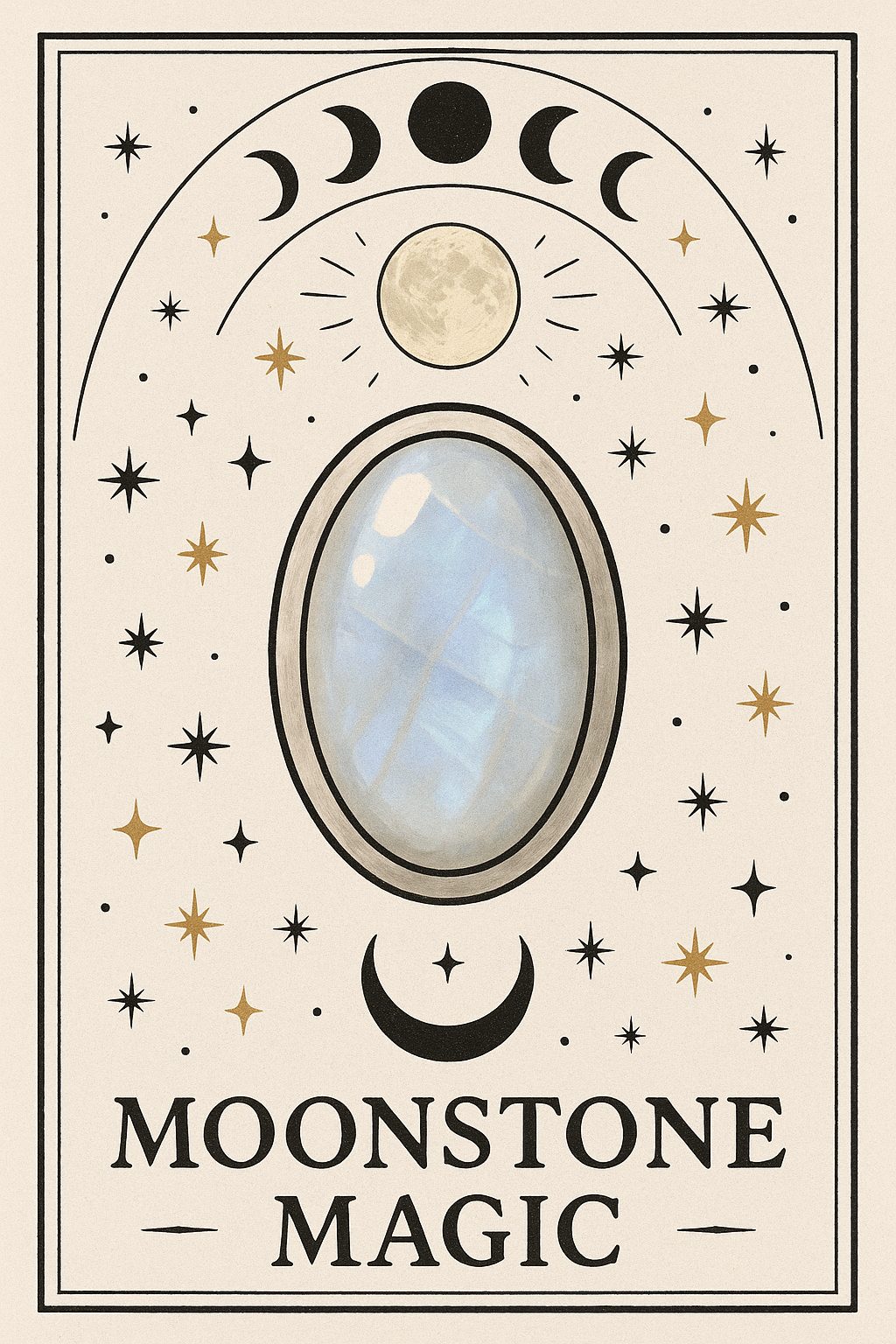 🌕 Moonstone Magic: The Crystal for New Beginnings, Intuition & Emotional Alchemy