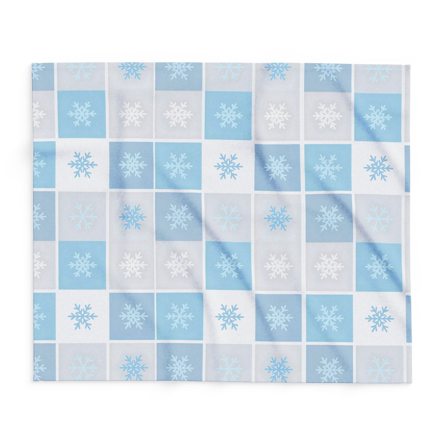 Cozy Winter Fleece Blanket - Snowflake Pattern, Perfect for Cold Nights, Home Decor, Gift for Him/Her, Holiday Blanket, Snuggle Up!