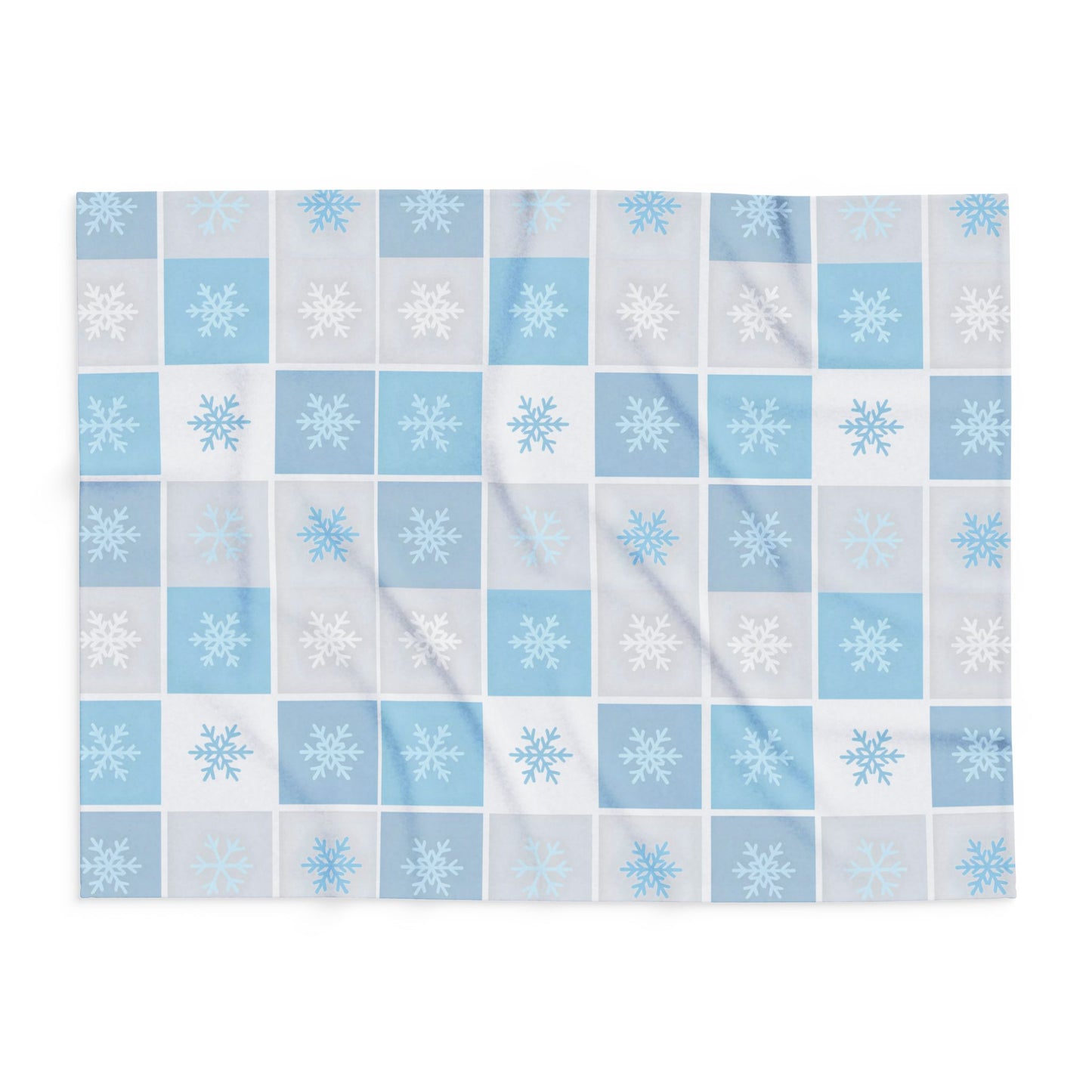 Cozy Winter Fleece Blanket - Snowflake Pattern, Perfect for Cold Nights, Home Decor, Gift for Him/Her, Holiday Blanket, Snuggle Up!