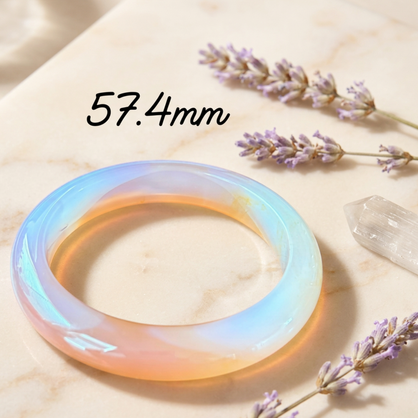 Carnelian Bangle Bracelet - Energy, Confidence S-XL wrist
