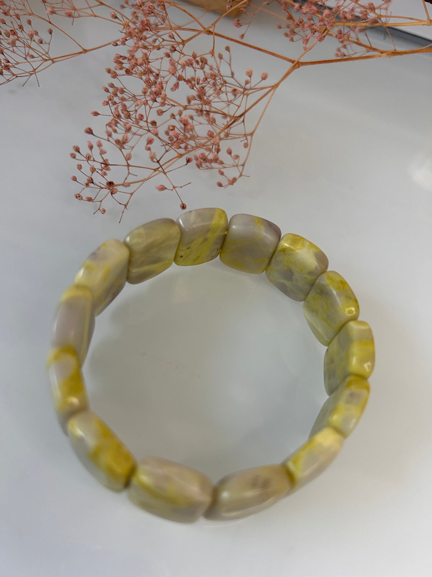 18cm Cauliflower Jade Bangle Bracelet - GreenJade Bracelet - Jade Bracelet - Chinese Green Jade - Gift for her Crystal Bangle - Jade Gift