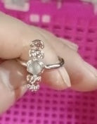 Moon Moonstone Ring, Crescent Moonstone Ring