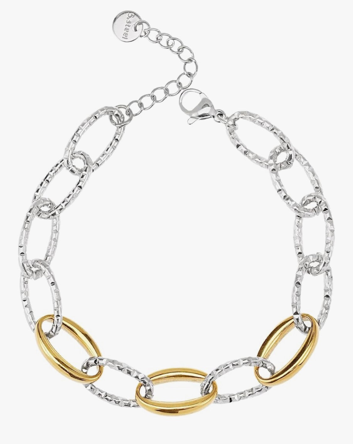 Two-Tone Chain Link Bracelet