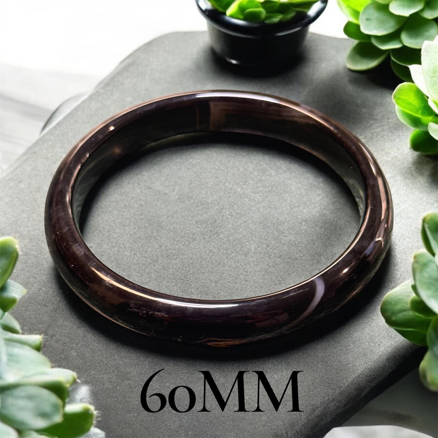 Brown Banded Agate Bangle