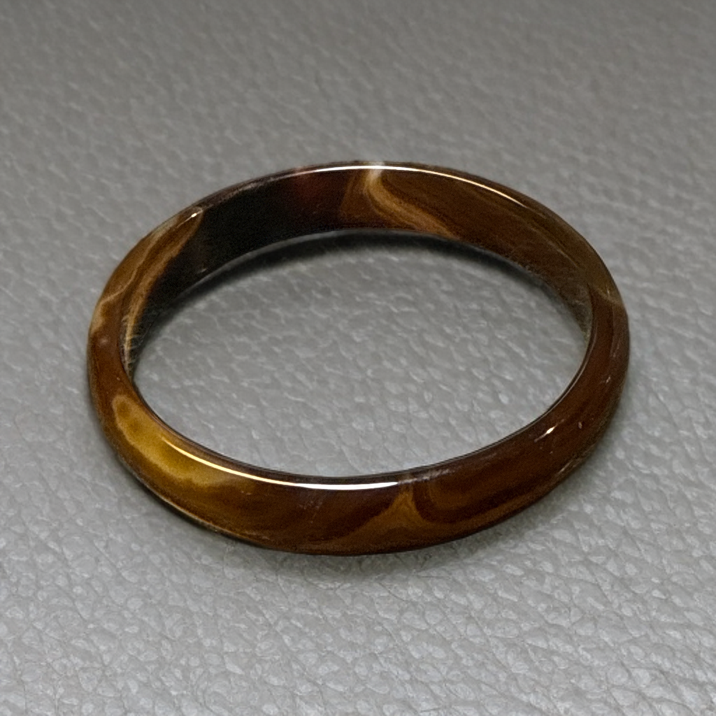 Brown Banded Agate Bangle