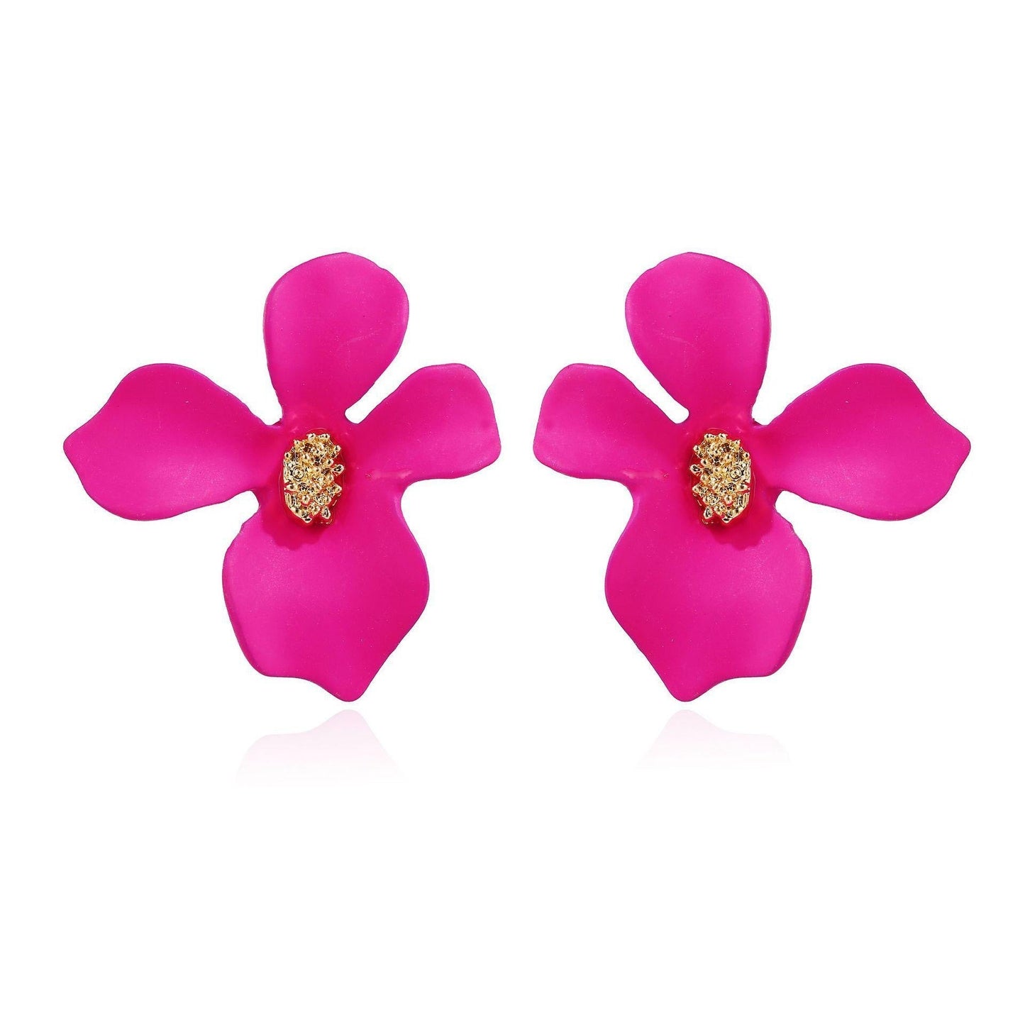 Flower Petal Stud Earrings