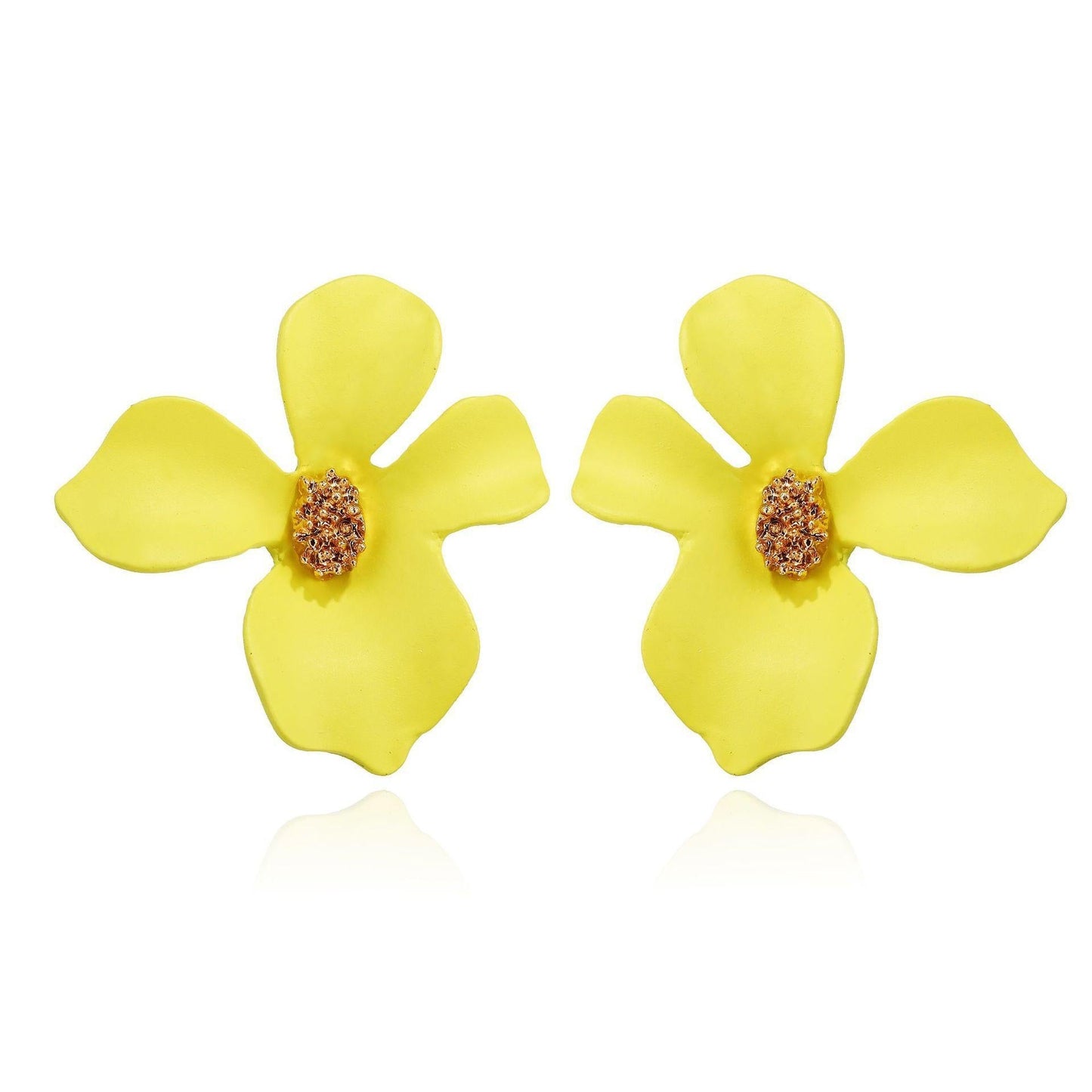 Flower Petal Stud Earrings