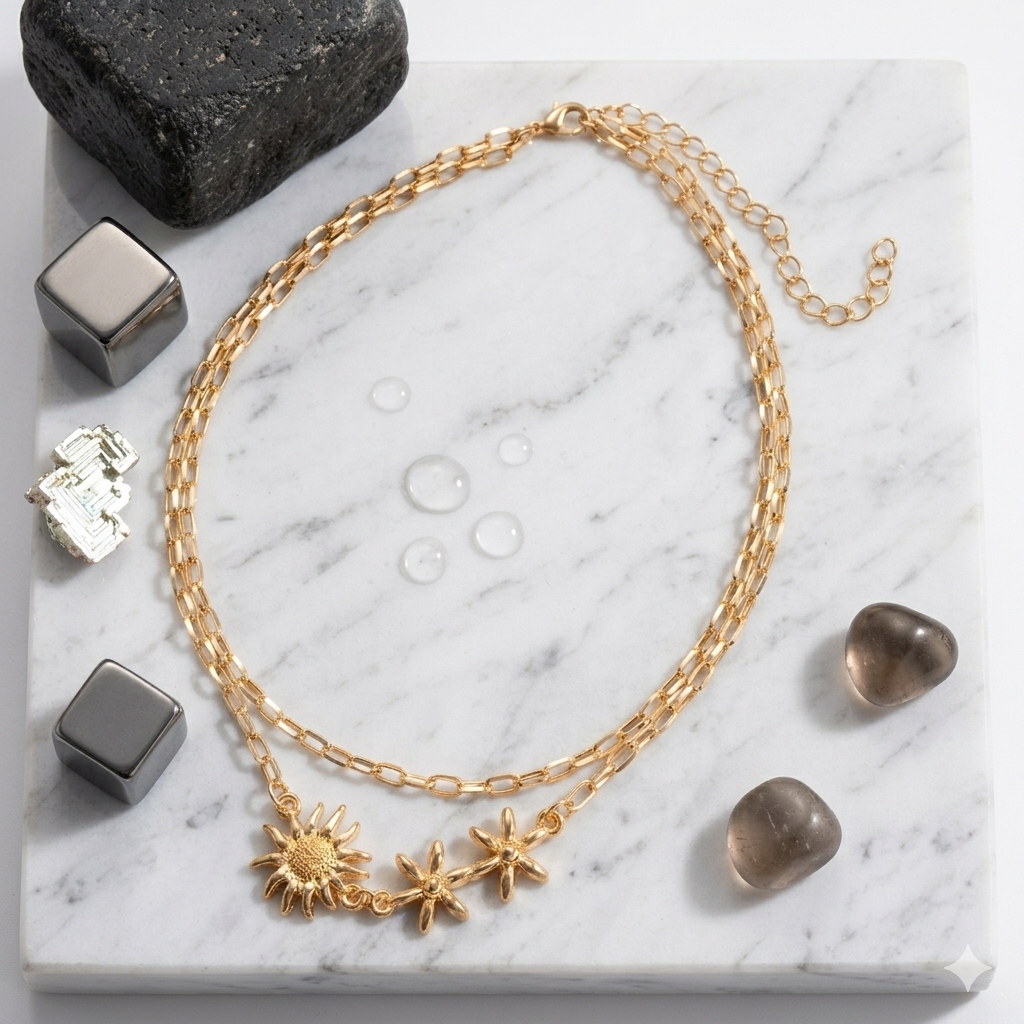 Soluna Sun & Star Layered Gold Necklace