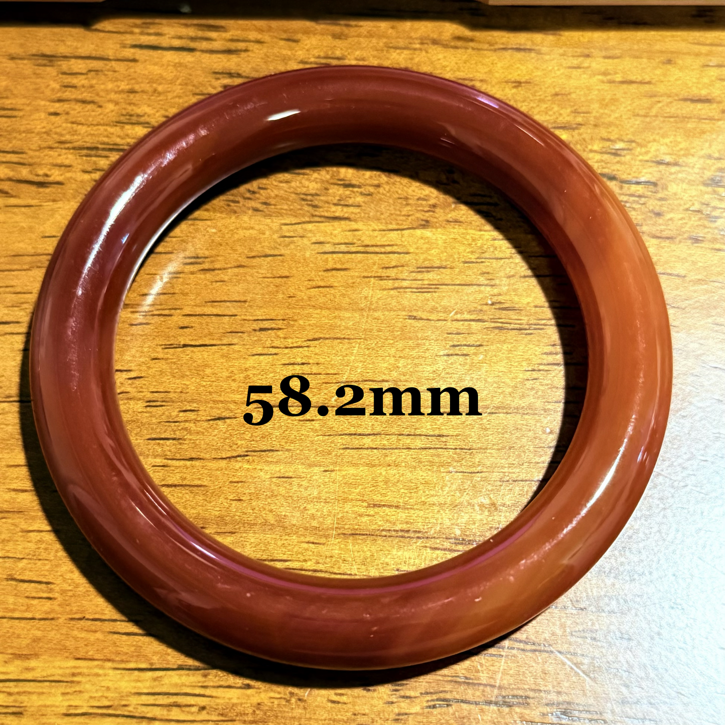 Carnelian Bangle Bracelet - Energy, Confidence S-XL wrist