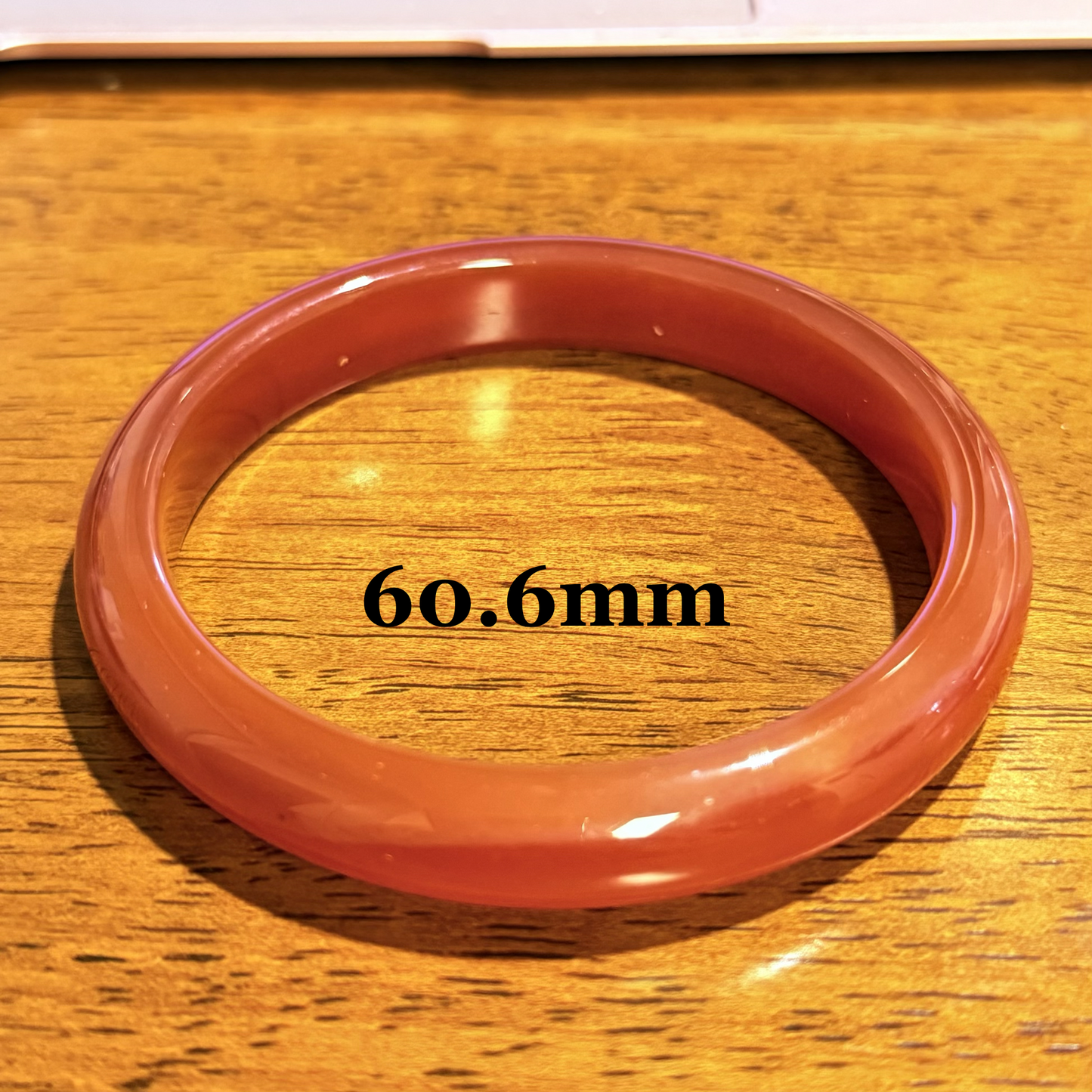Carnelian Bangle Bracelet - Energy, Confidence S-XL wrist