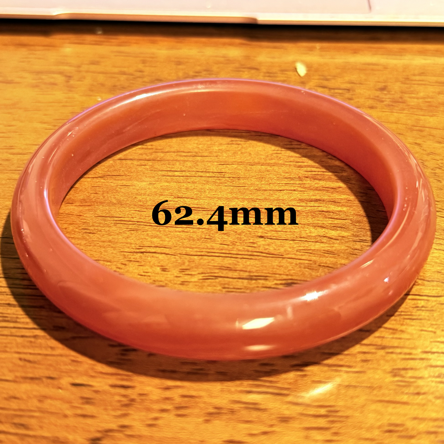 Carnelian Bangle Bracelet - Energy, Confidence S-XL wrist