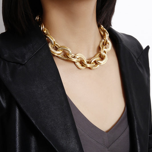 Fashion Domineering Chunky Necklace Men And Women