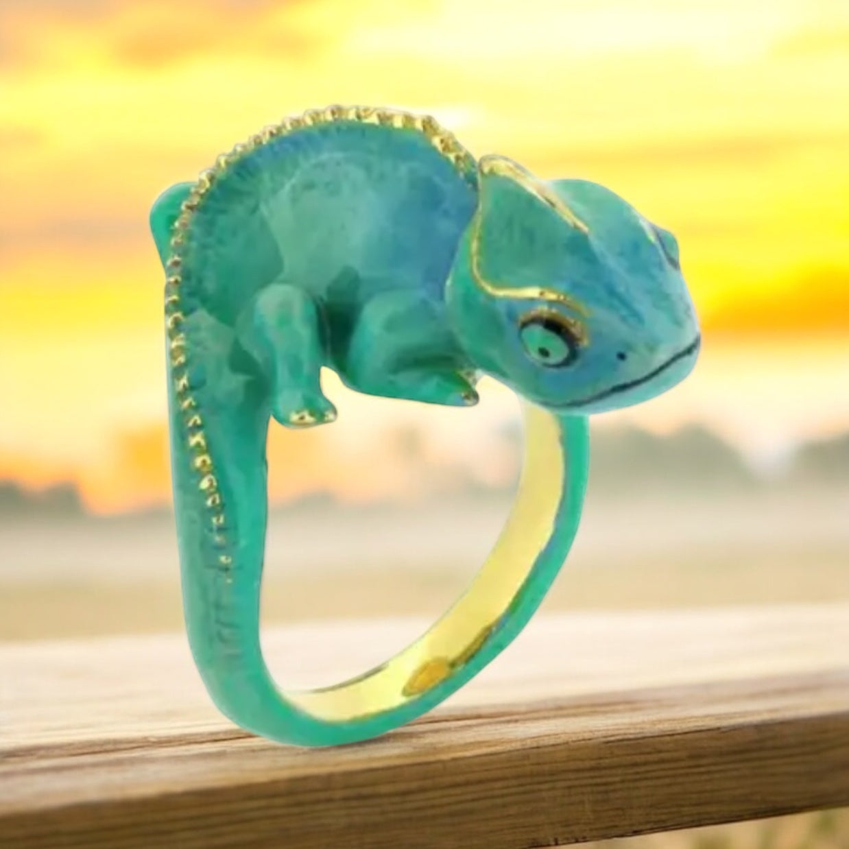 Color Me Charmed – Chameleon Wrap Ring