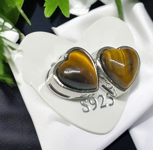 Tiger Eye Earrings 925S Earrings