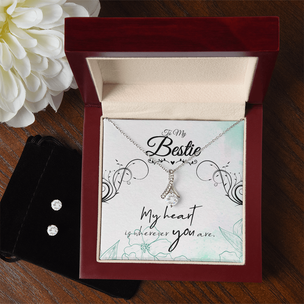 Forever Bestie Teardrop Necklace Set