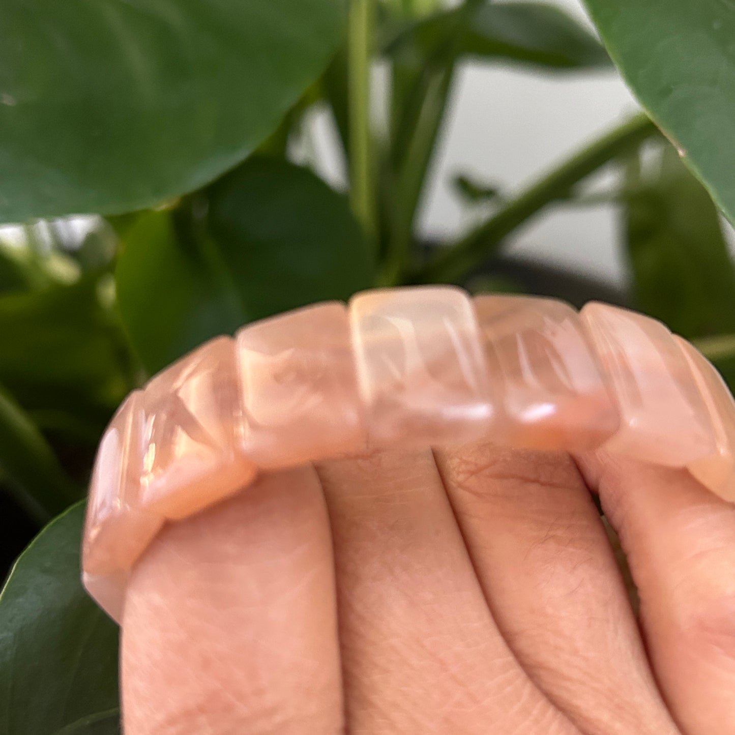 Natural Sunstone 11mm Square, Crystal Bangle , gemstone beads, sun stone mala beads, Gift Crystal Bracelet, Self-Empowerment: Sunstone