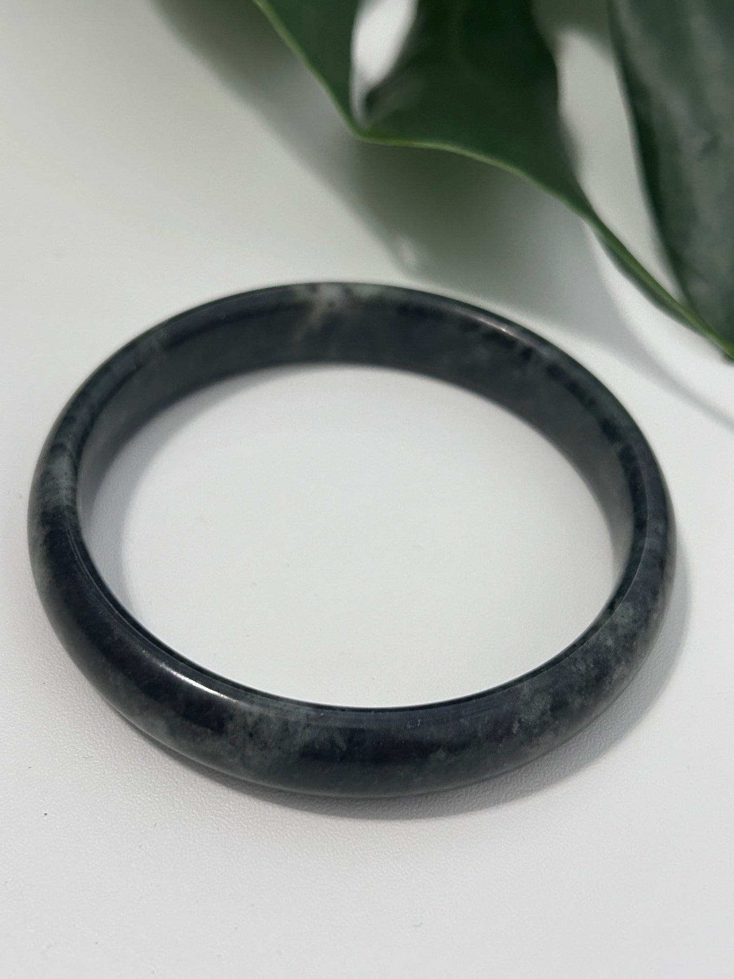 62.4 & 62.7 Natural Medecine King Jade Hard Bangle, Grade A ⁂ Medicine King Stone (Tibetan Serpentine) Natural Tibetan Jade Crystal Bracelet