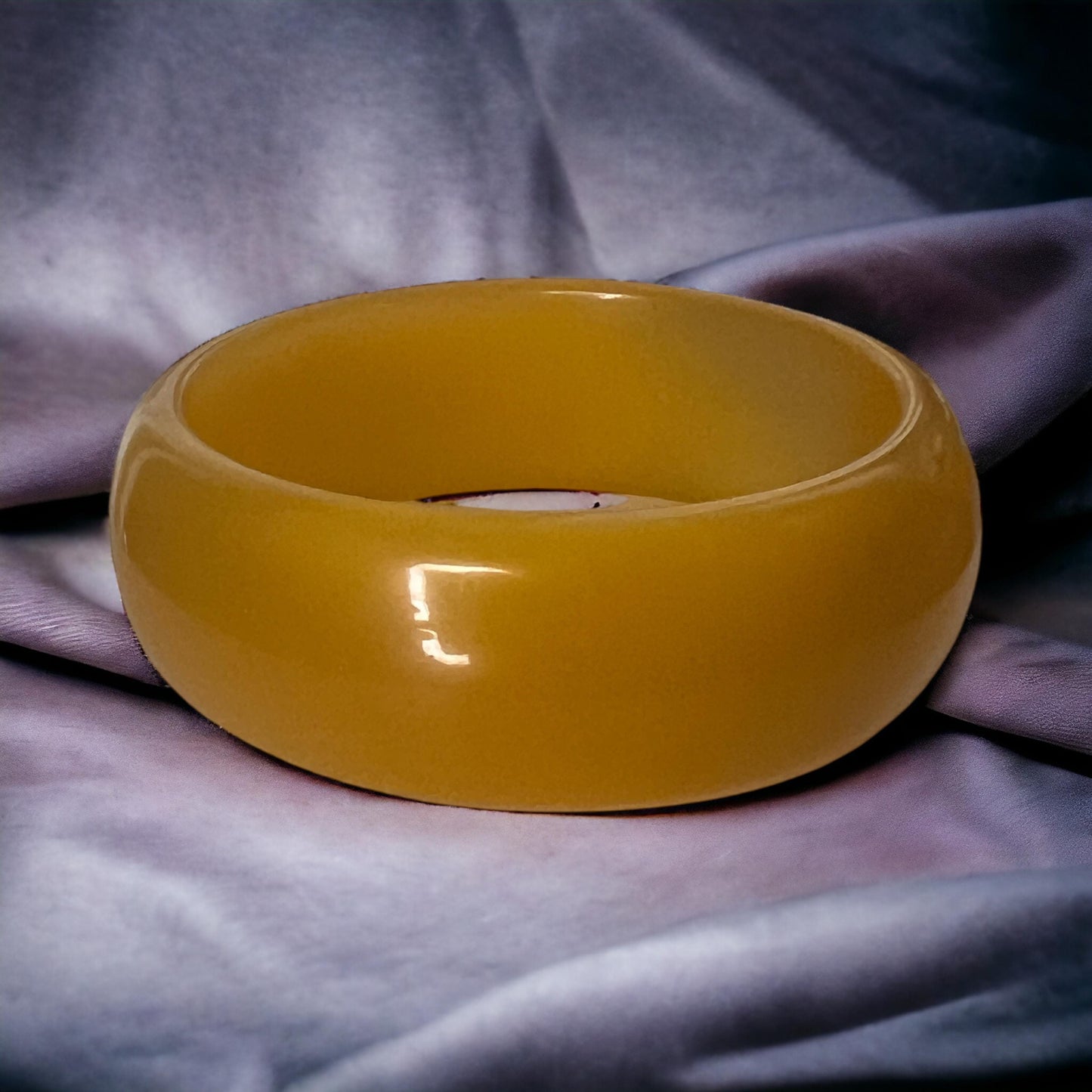 Cat’s Eye Crystal Bangles – Golden Amber & Midnight Violet