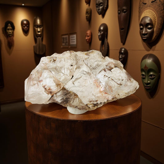 Raw Golden Healer Quartz Specimen: High-Vibrational Healing Stone