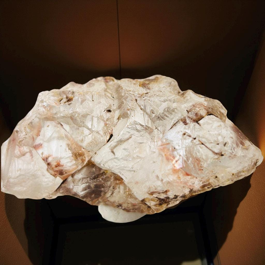 Raw Golden Healer Quartz Specimen: High-Vibrational Healing Stone