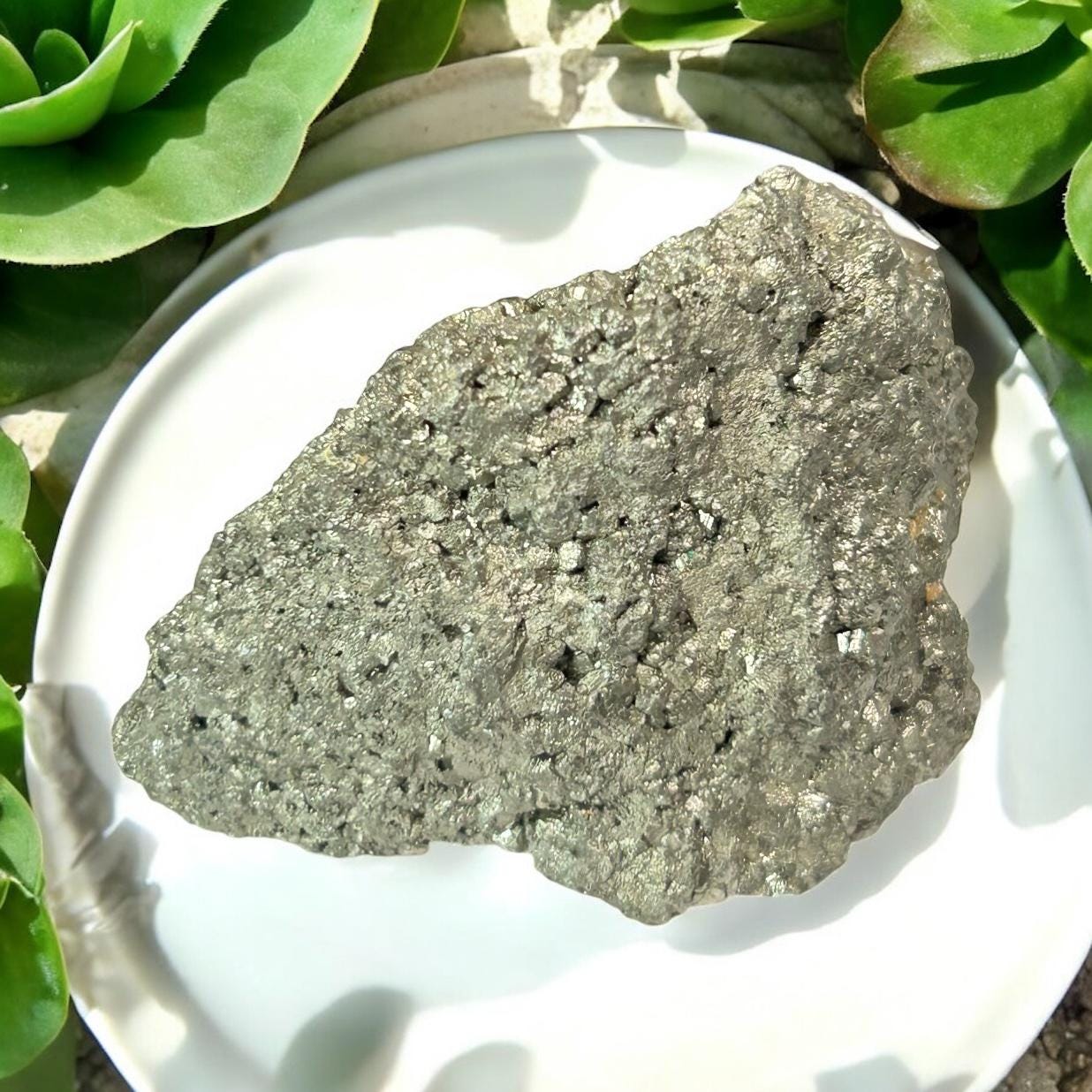 Natural Pyrite Druzy Cluster: For Abundance & Prosperity