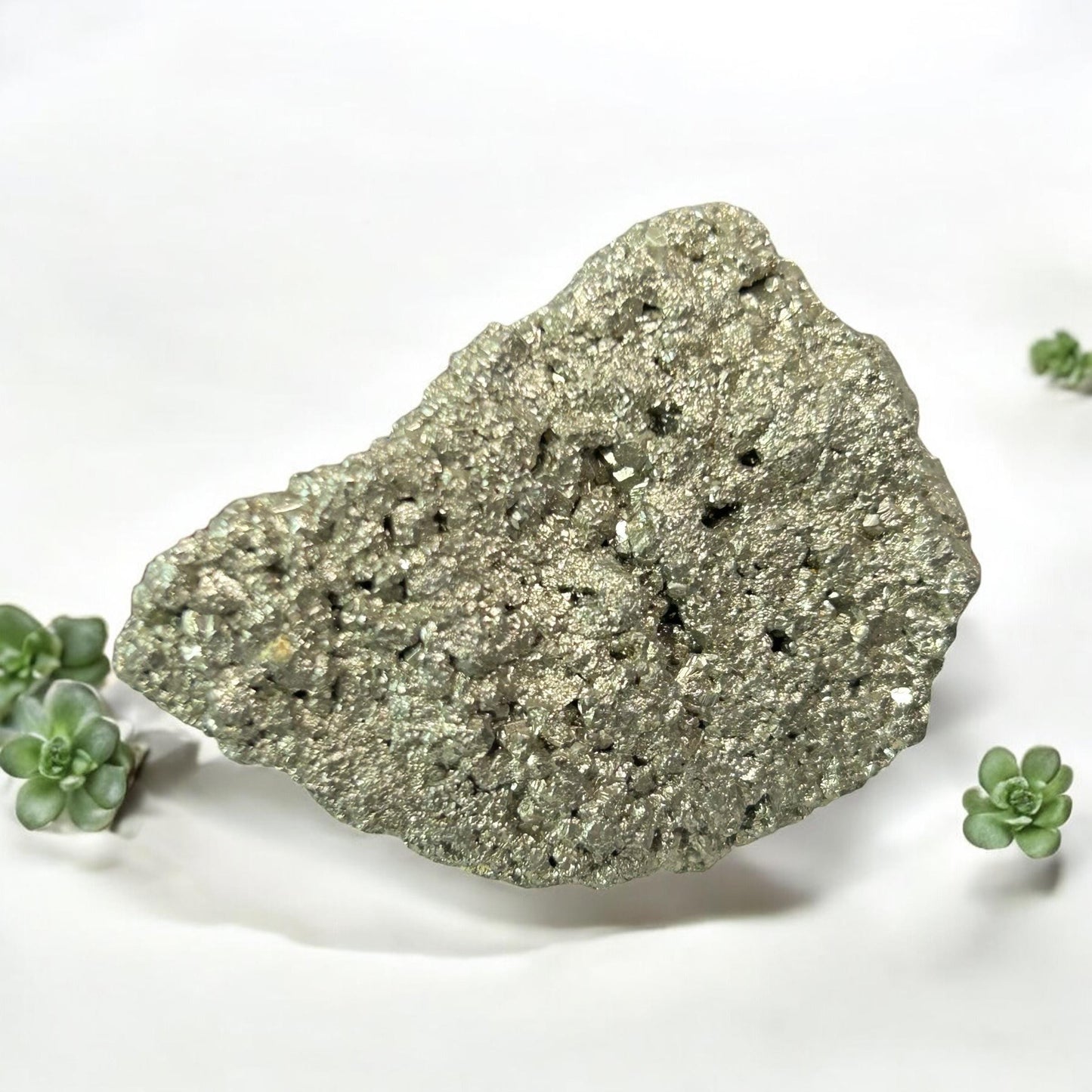Natural Pyrite Druzy Cluster: For Abundance & Prosperity