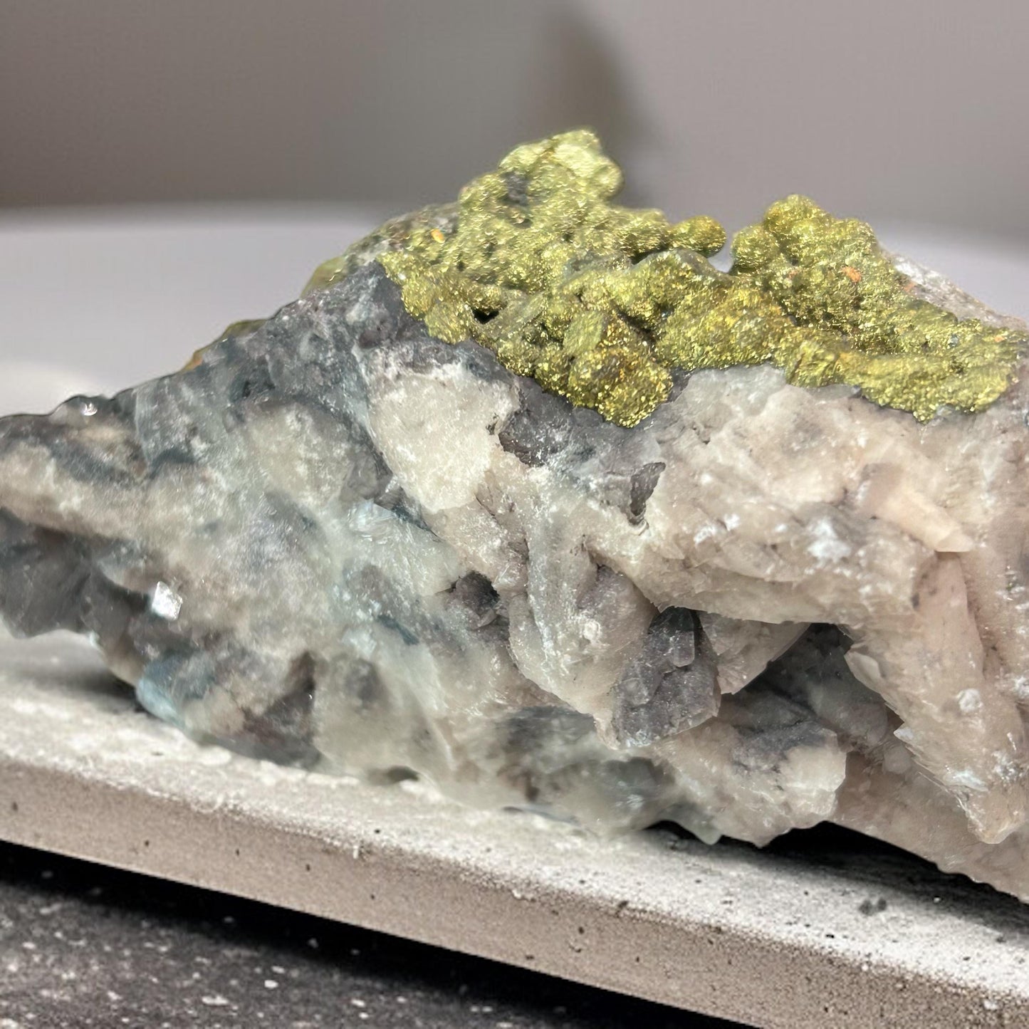 Pyrite on Quartz Crystal Specimen: A Abundance & Manifestation Stone