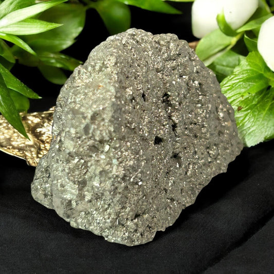 Natural Pyrite Druzy Cluster: For Abundance & Prosperity