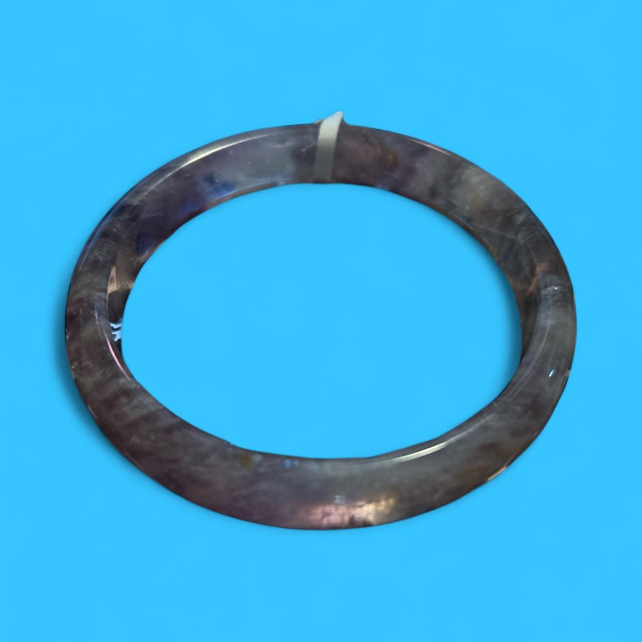 62mm Lepidolite Bangle: Calming Crystal Healing Bracelet