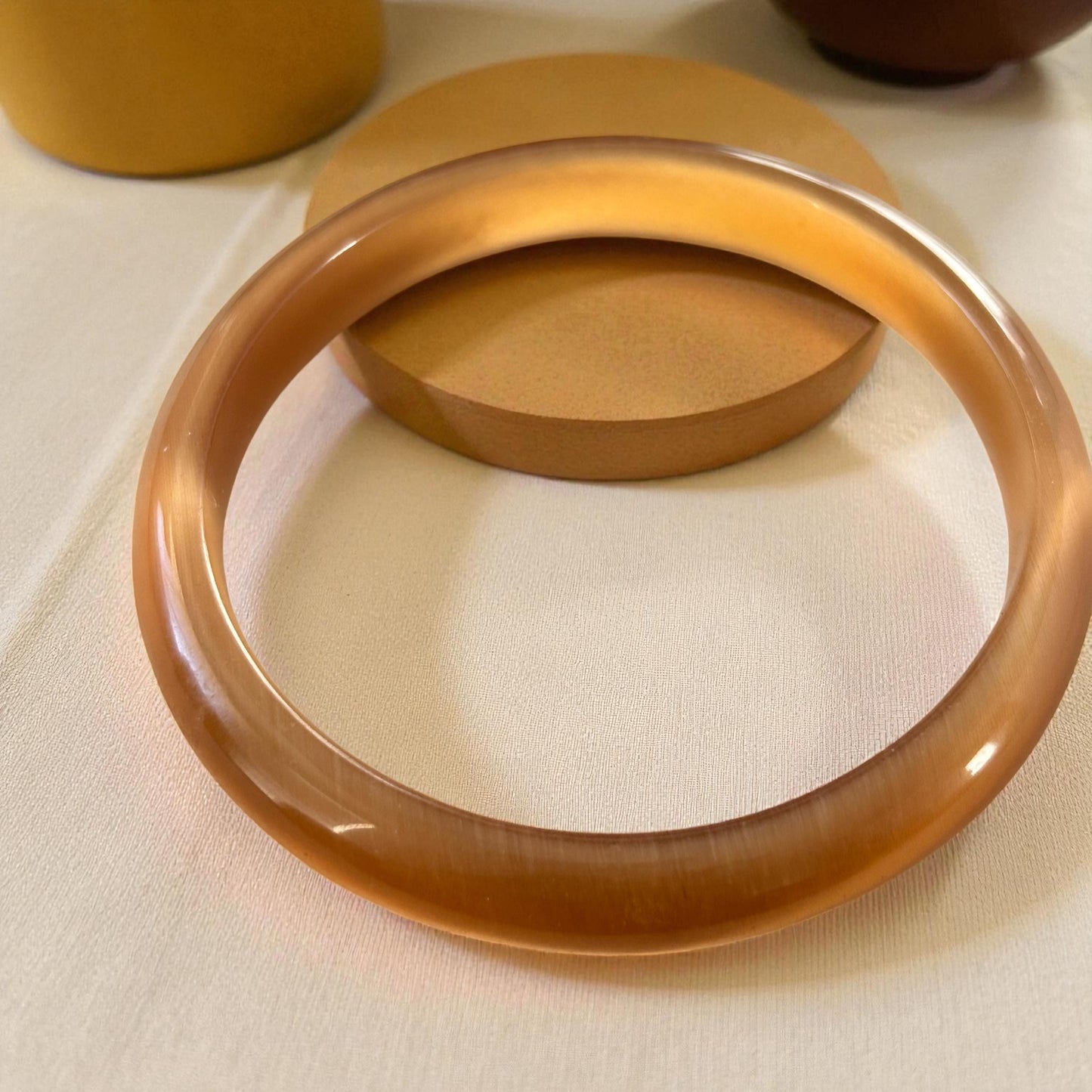 Cat’s Eye Jade Crystal Bangle –  Protection & Luck