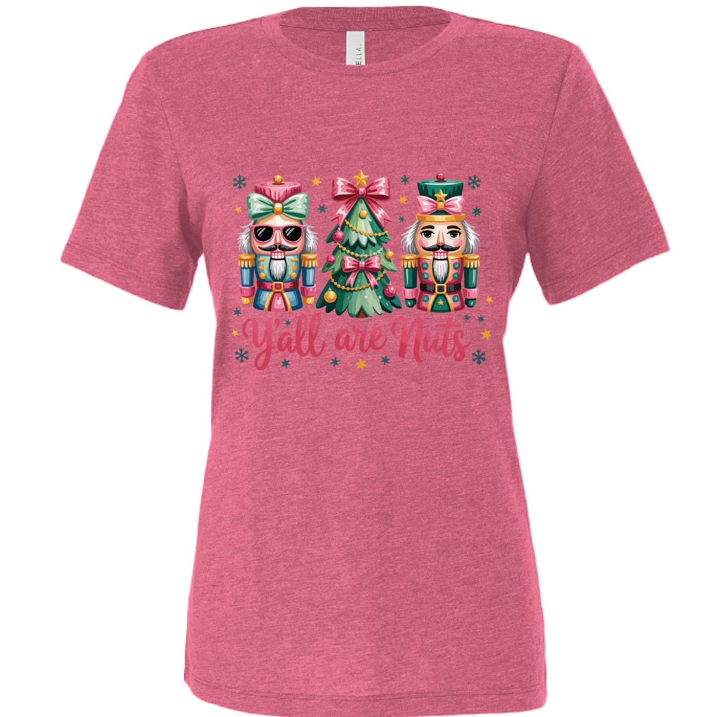 Char Pink Triblend - FRONT